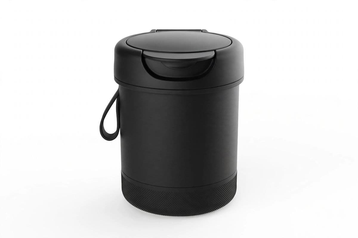 TidyRide Car Trash Can with Lid — product photo