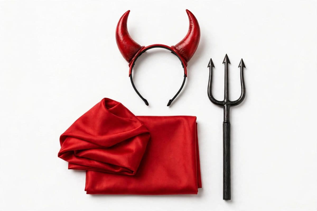 HallowEve Devil Horns & Cape Set — product photo