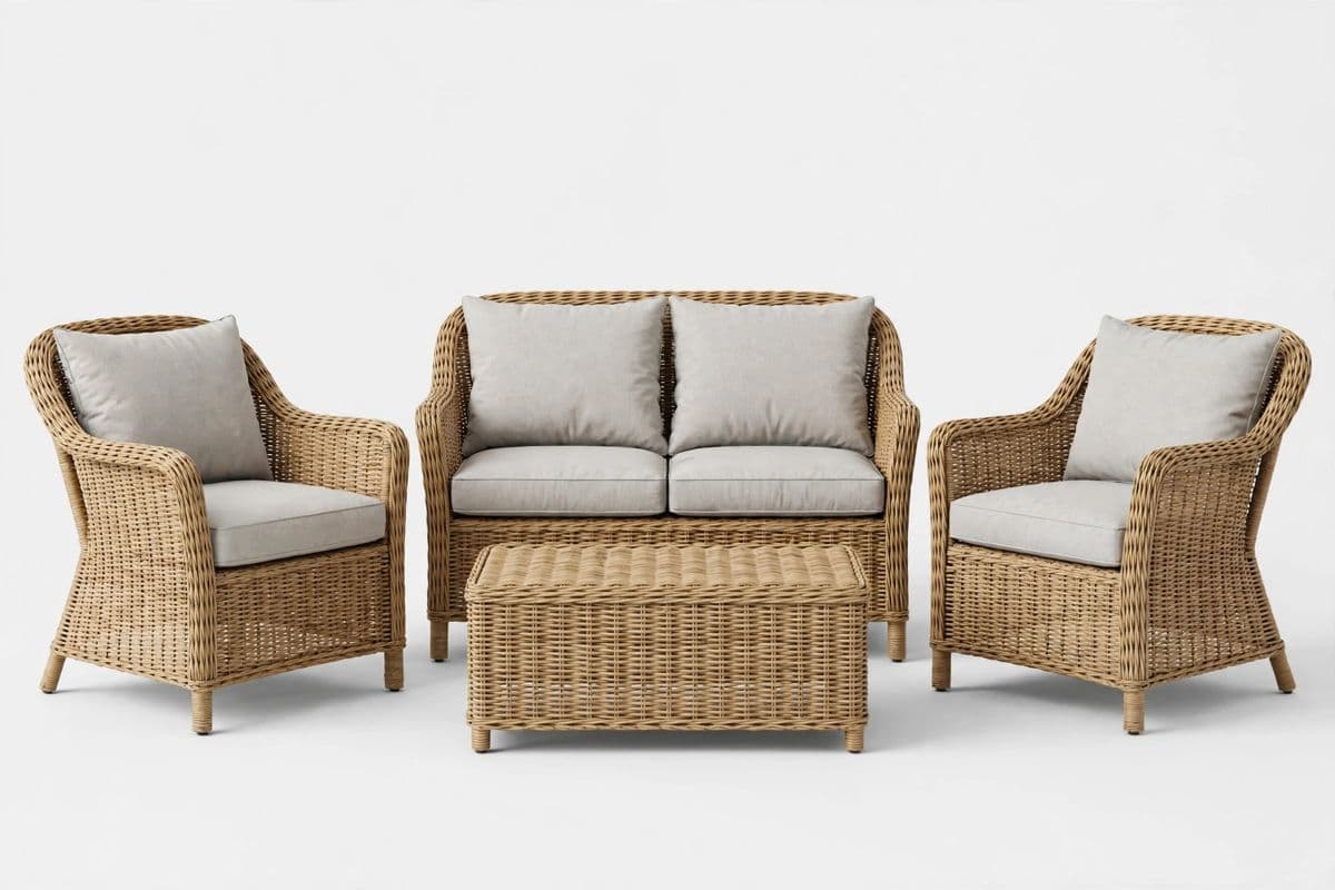 Harbor 4-Piece Wicker Patio Set