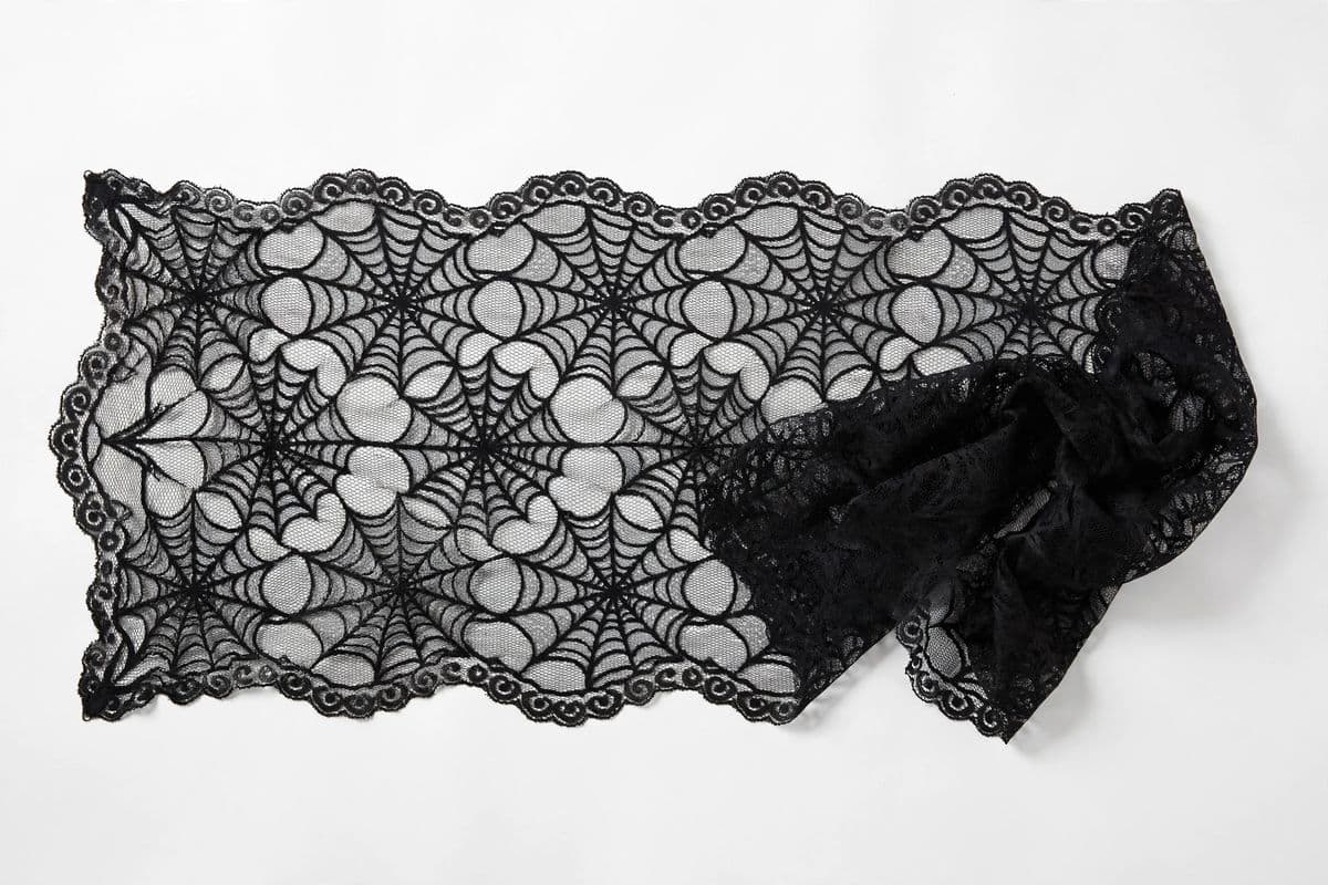 SpiderLace Halloween Table Runner — product photo