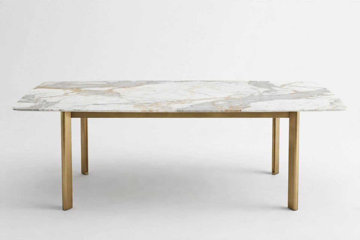 MarbleLux 72″ Dining Table