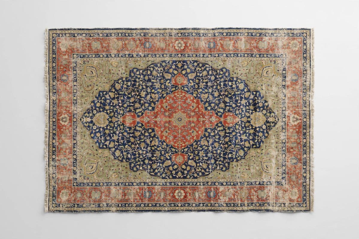 Persian-Style Vintage Area Rug — 8×10 ft