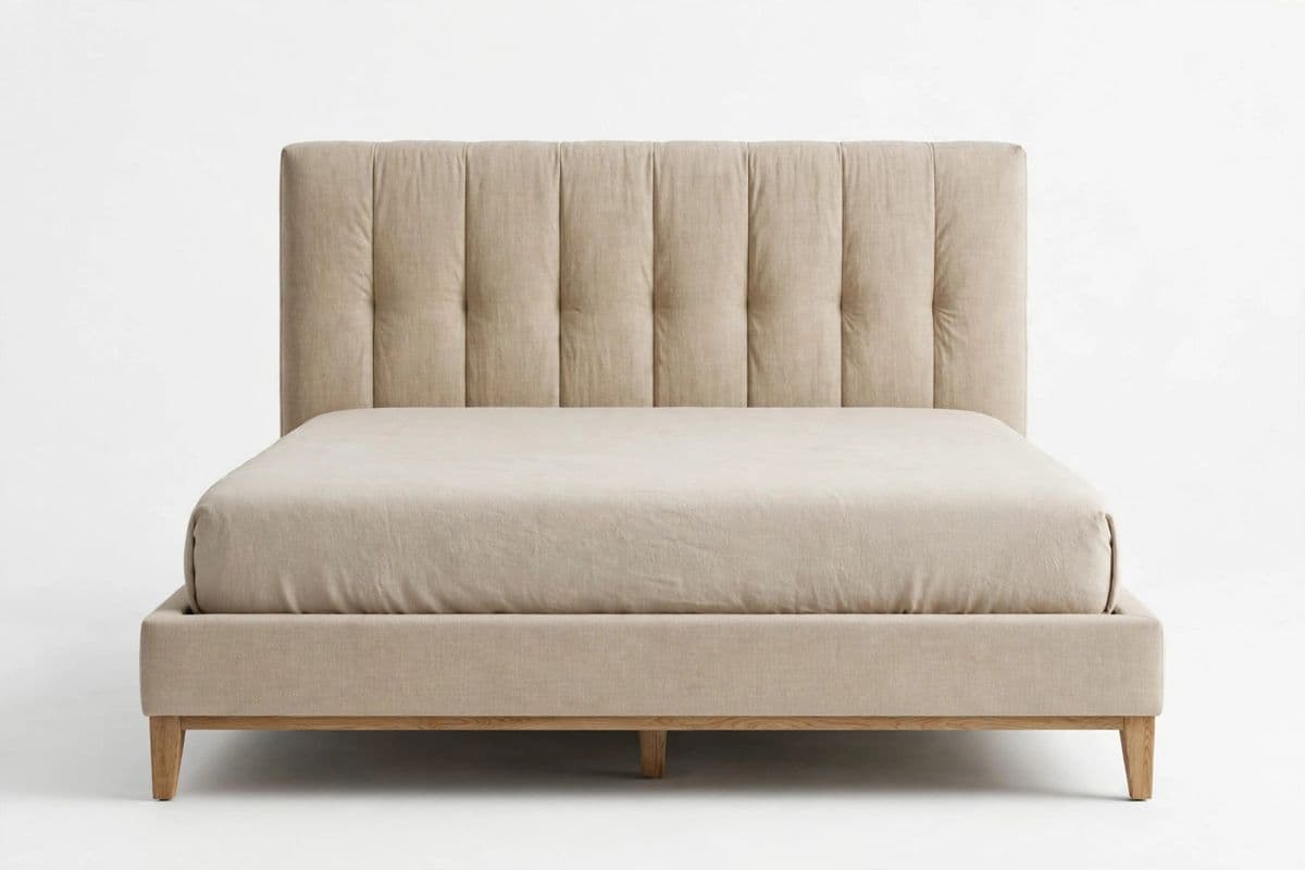 Serene King Platform Bed with Headboard