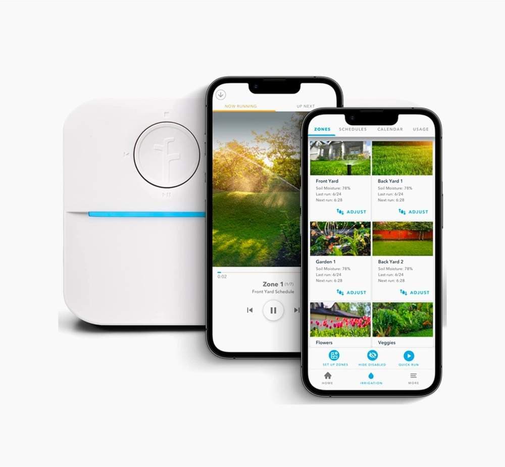 Smart sprinkler controller in a garden